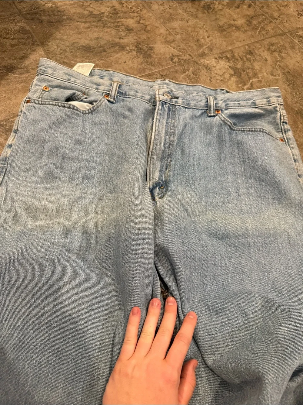 🤍Men's Light Blue Levi’s 550 straight Fit Jeans W43 L30